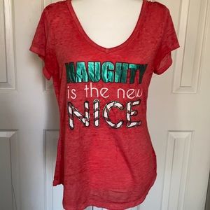 Naughty Nice Holiday tee